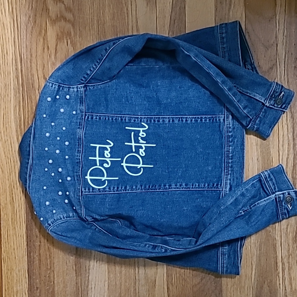 Flower Girl Jean Jacket sz 8